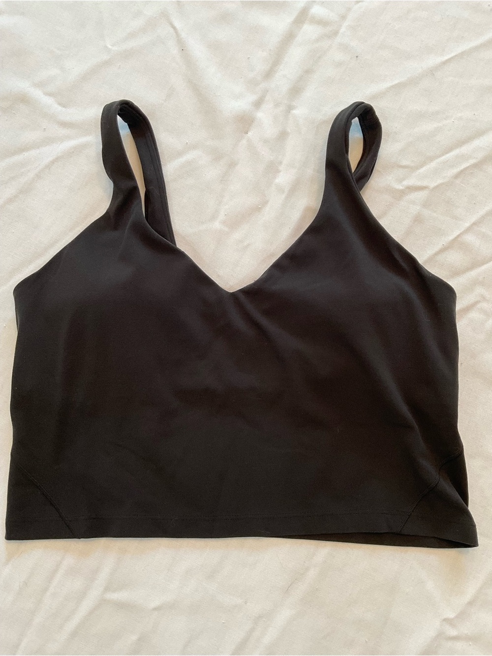 Lululemon Black Align Crop Tank Top Size 12